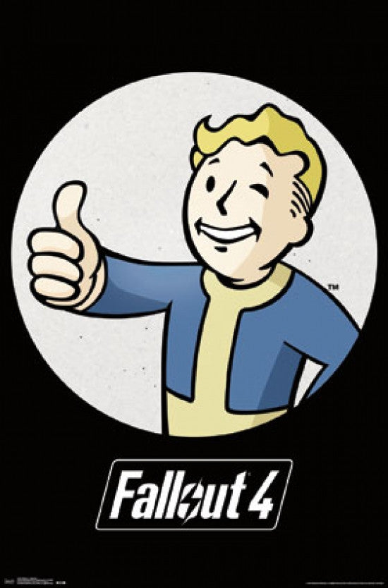 fallout76 ボルトボーイ　ポスター Fallout Vault Boy Poster Print 22x34 | Posterazzi