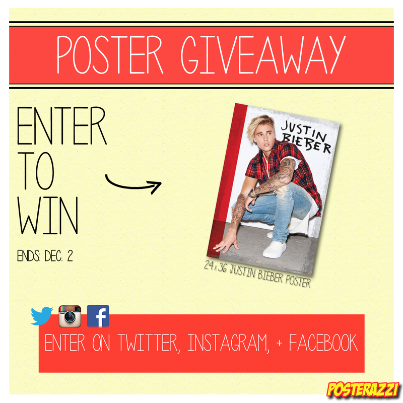 Justin Bieber Poster Giveaway