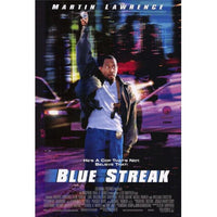Blue Streak Movie Poster Print 27x40 featuring vibrant colors and dynamic imagery.