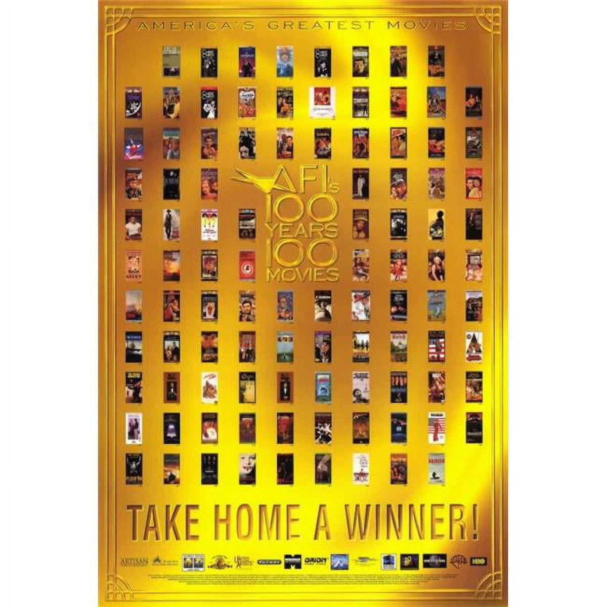 AFI - 100 Years of Movies Poster Print 27x40 inches