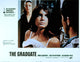 The Graduate movie masterprint poster featuring Anne Bancroft, Katharine Ross, and Dustin Hoffman.