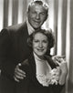 George Burns and Gracie Allen classic photo print, showcasing their iconic smiles.