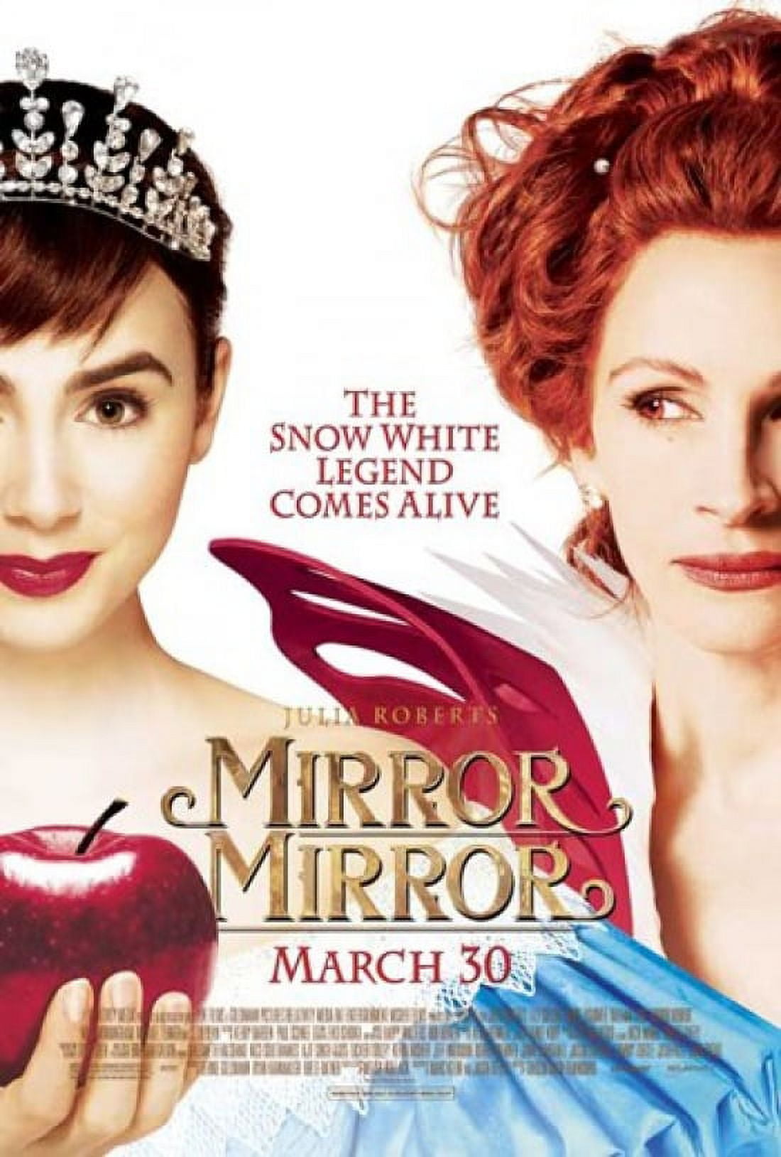 Mirror Mirror Movie Poster 11x17 print featuring enchanting fantasy theme.
