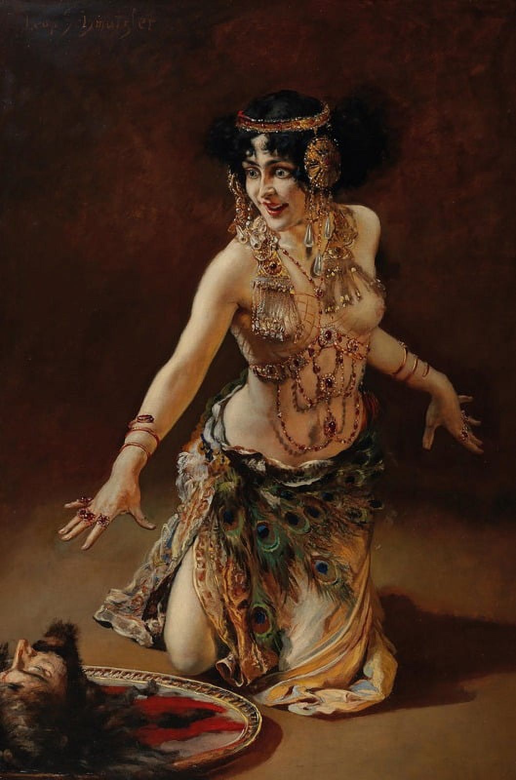 Lili Marberg as Salome Fine Art Print by Leopold Schmutzler