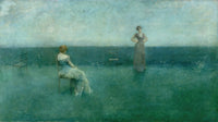 'The Recitation' art poster print by Thomas Wilmer Dewing, showcasing serene beauty.