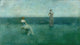 'The Recitation' art poster print by Thomas Wilmer Dewing, showcasing serene beauty.