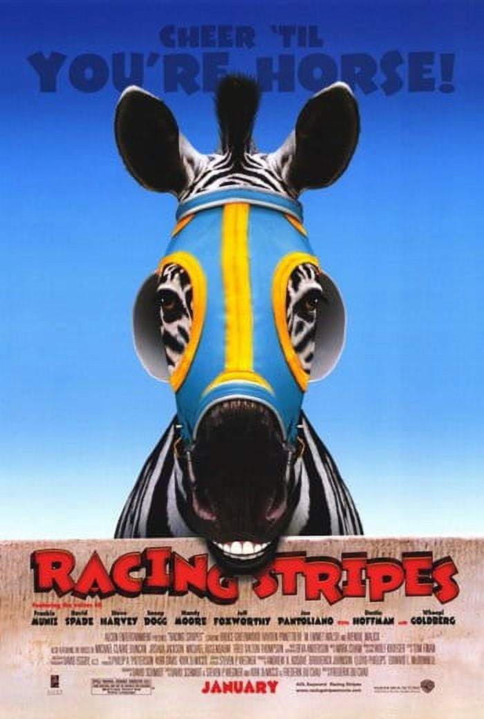 Racing Stripes Movie Poster 11 x 17 featuring animated characters.