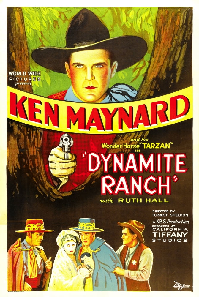 Dynamite Ranch Movie Masterprint Poster featuring Ken Maynard (1932), 11x17