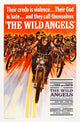 The Wild Angels movie poster print featuring Peter Fonda and Nancy Sinatra from the 1966 film.