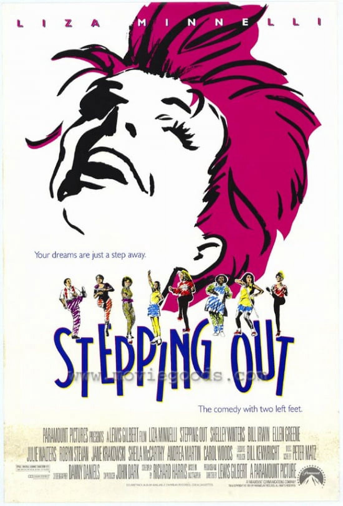 Stepping Out Movie Poster Print - 27x40 size, vibrant film artwork.