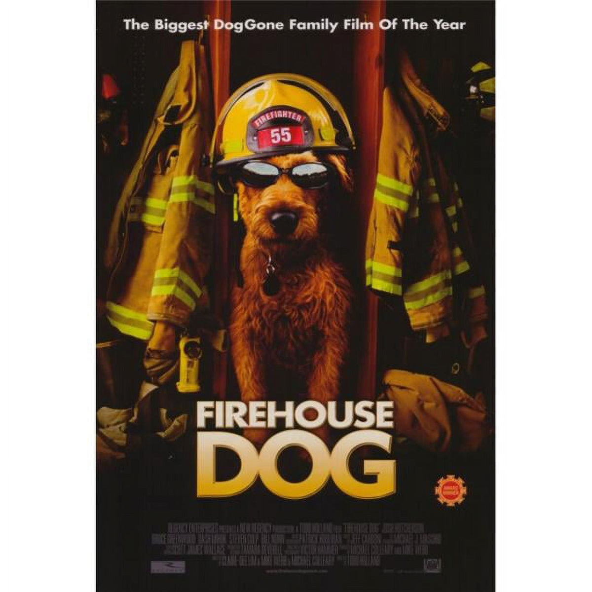 Firehouse Dog Movie Poster Print in 27x40 size showcasing a charming canine hero.
