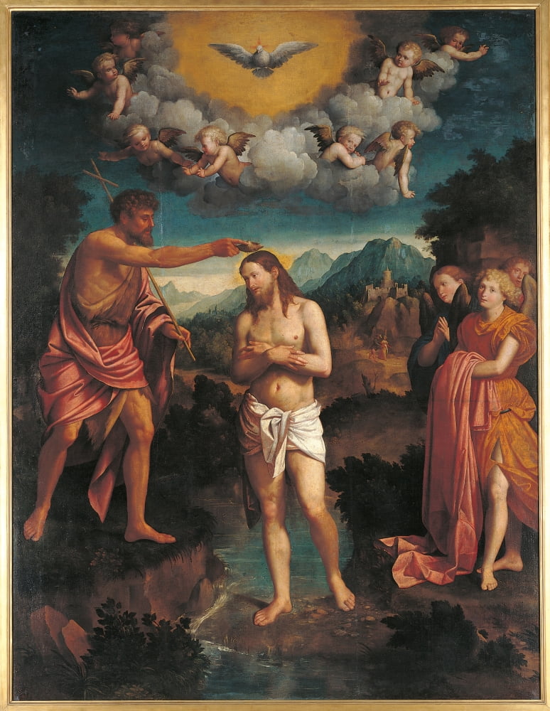 The Baptism of Jesus Christ poster print on premium heavy stock paper.