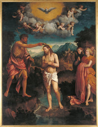 The Baptism of Jesus Christ poster print on premium heavy stock paper.