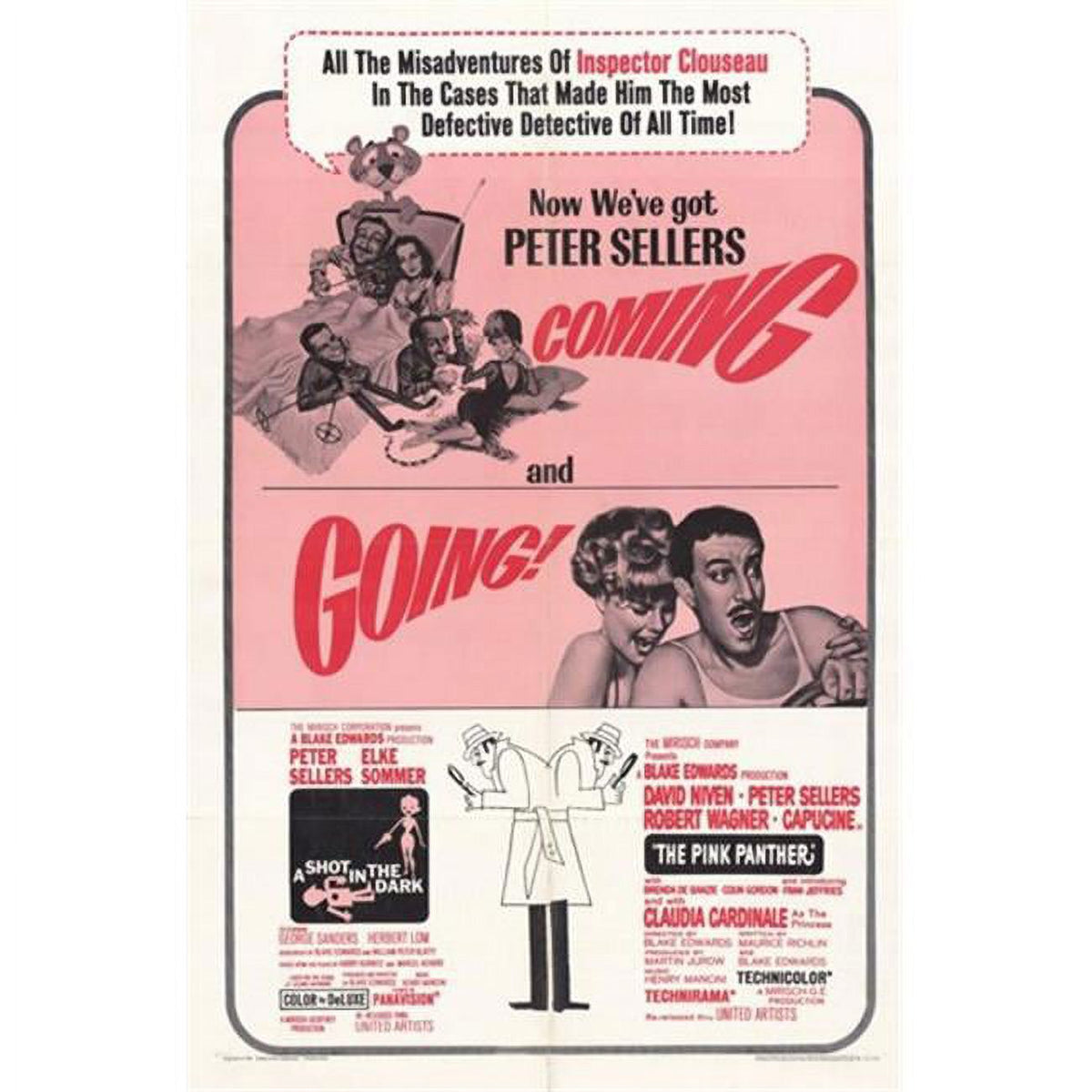 Pink Panther Shot in Dark Movie Poster 11x17