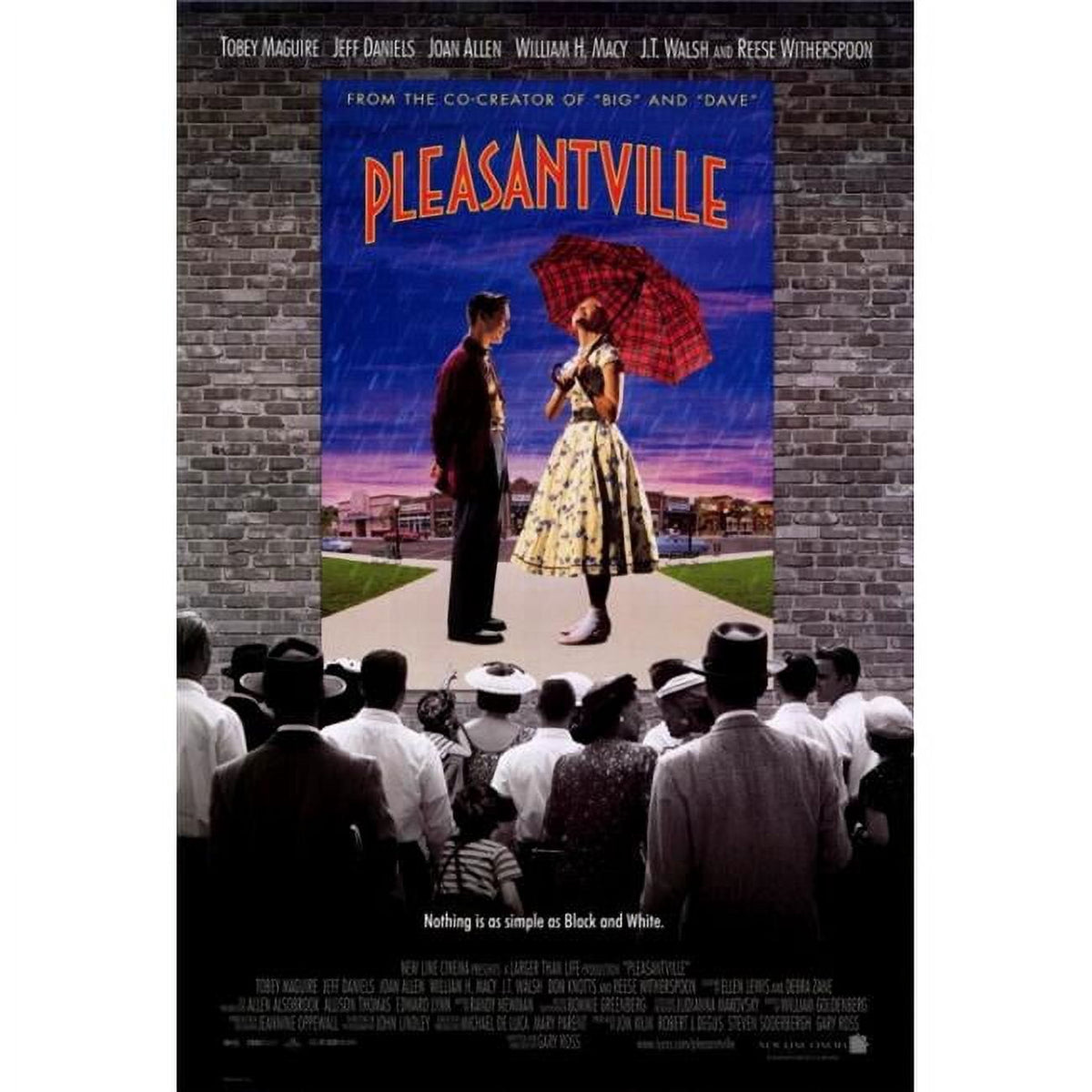 Pleasantville movie poster print in 27 x 40 inches.