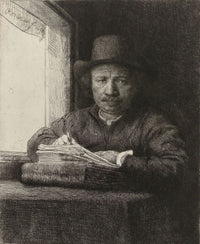Self-Portrait of Rembrandt art print showcasing classic artistry