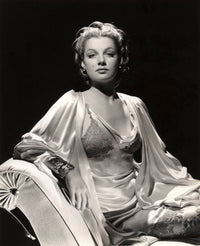 Ann Sheridan Poised Photo Print showcasing classic Hollywood elegance.