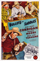Bullets And Saddles 1943 Movie Poster Print featuring Max Terhune, Dennis Moore, and Ray 'Crash' Corrigan