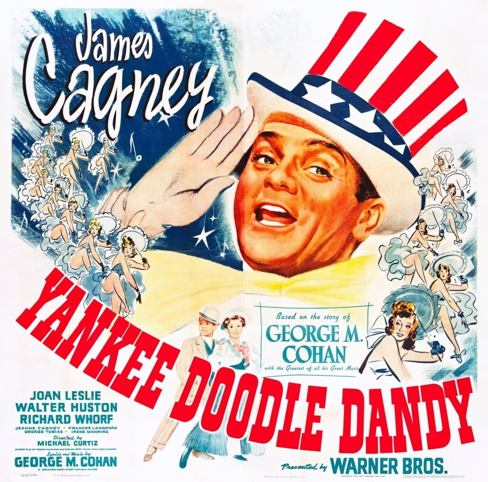 Yankee Doodle Dandy 1942 movie poster print featuring James Cagney.