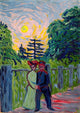 Moonrise; Soldier and Maiden fine art print by Ernst Ludwig Kirchner