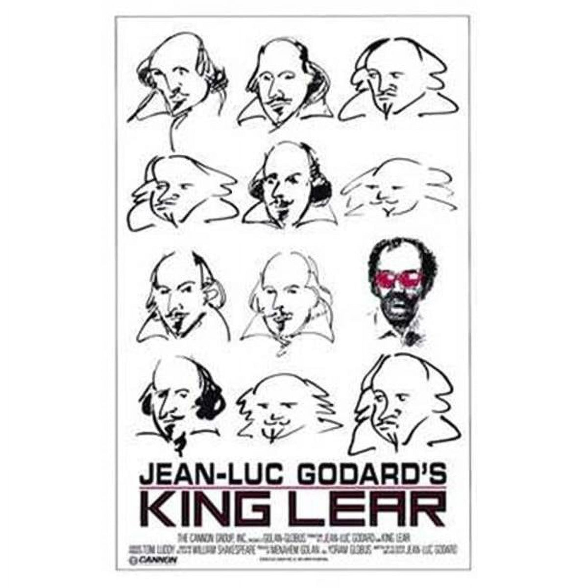 King Lear movie poster 11x17 print featuring classic Shakespearean imagery.
