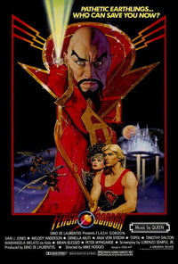 Flash Gordon Movie Poster - 27x40 print showcasing sci-fi adventure.