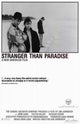 Stranger than Paradise Movie Poster 11x17 print