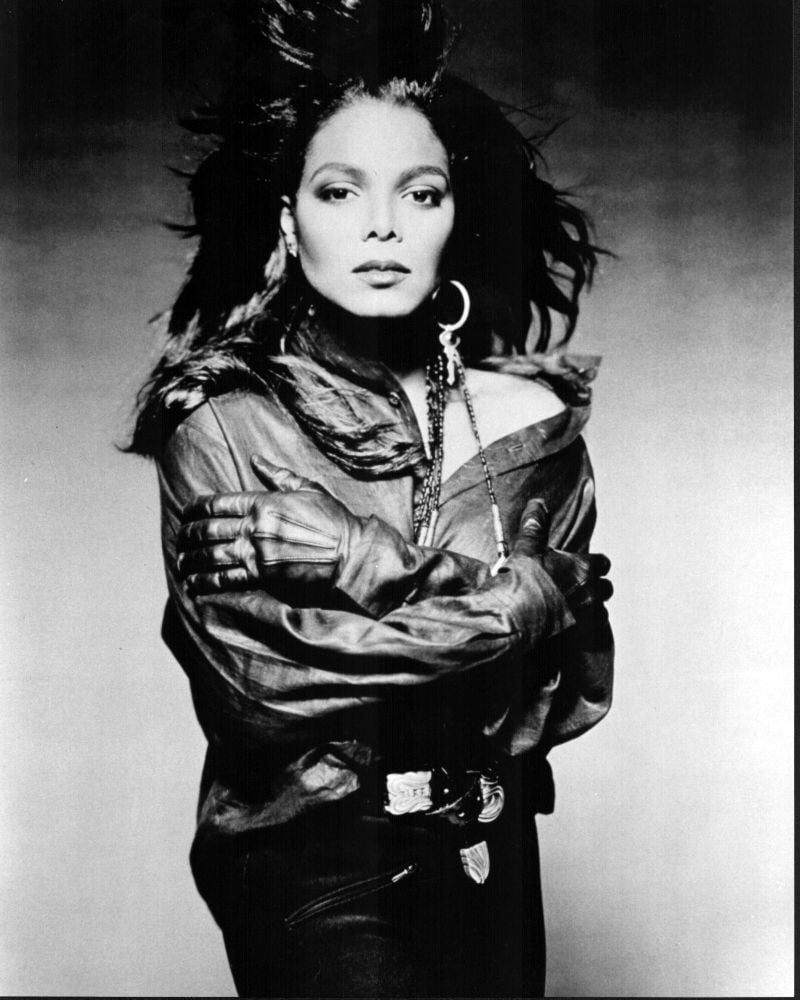 Janet Jackson black and white photo print, 8x10 size.