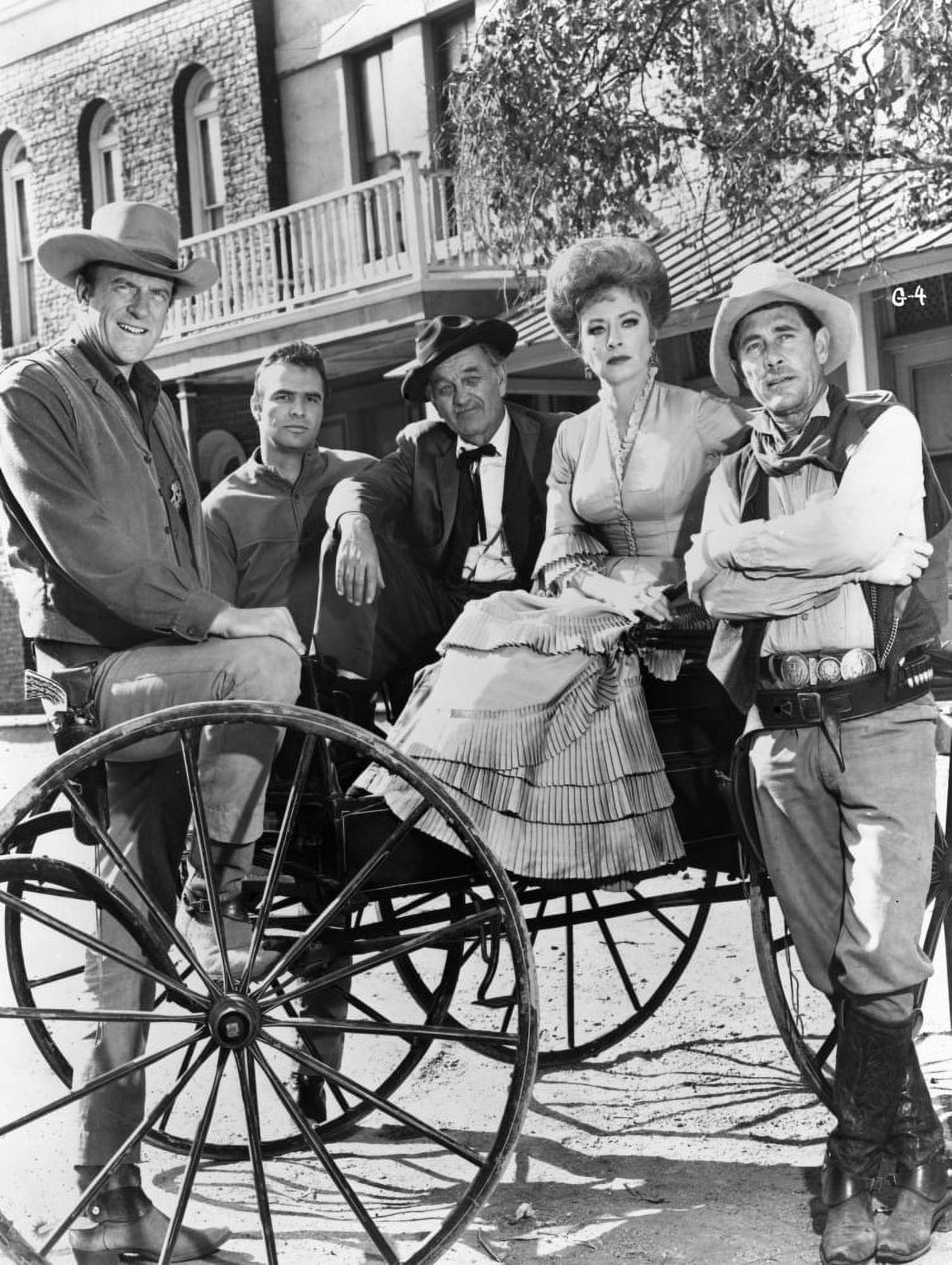 Gunsmoke Carousel Group Portrait Television Still Photo Print