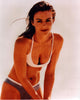 Elizabeth Hurley in white and gray bikini photo print