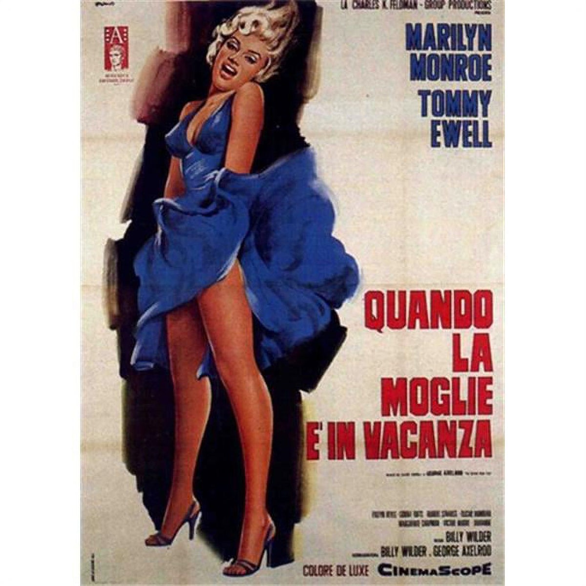 The Seven Year Itch Movie Poster 11x17 featuring Marilyn Monroe.