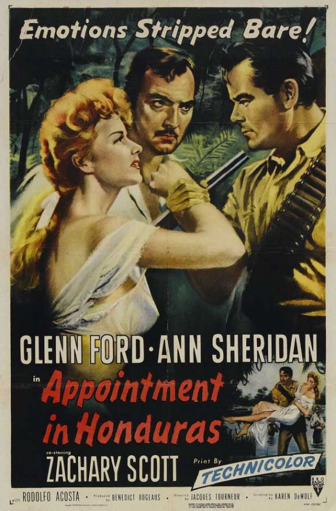 Appointment in Honduras Movie Poster Print 27x40 - vibrant classic cinema art