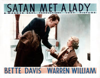 Satan Met A Lady Movie Poster featuring Warren William and Bette Davis