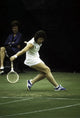 Billie Jean King competing photo print, showcasing her athleticism in action.
