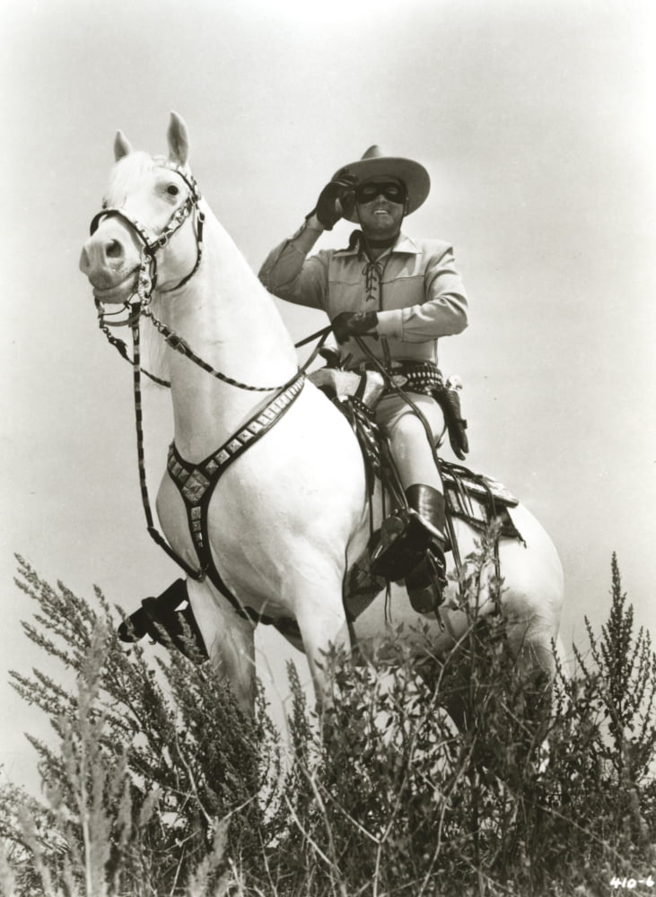 Film still from The Lone Ranger photo print showcasing classic Western cinema.