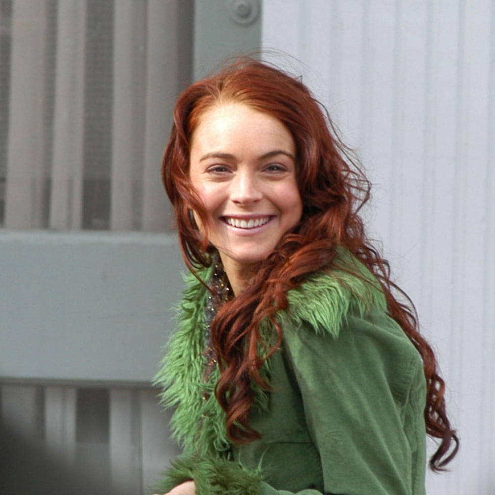 Lindsay Lohan on set of Just My Luck film shoot poster print