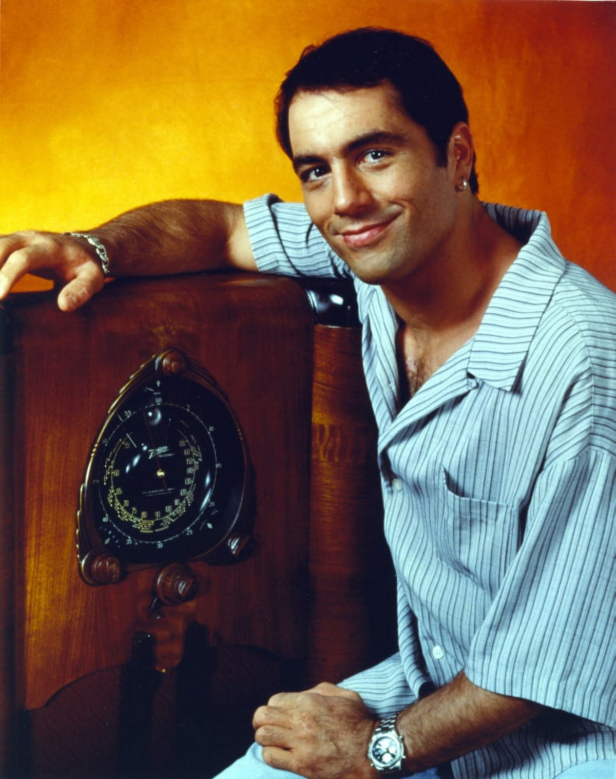 Close-up portrait photo print of Joe Rogan, available in multiple sizes.