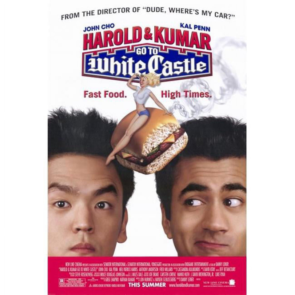 Harold and Kumar Go to White Castle Movie Poster Print 27x40
