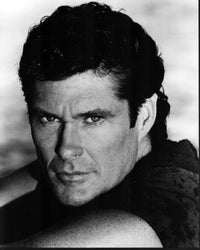 David Hasselhoff black and white photo print 8x10