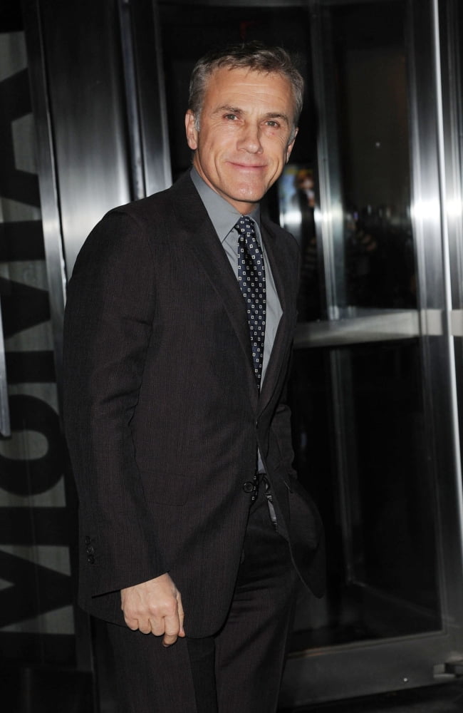 Christoph Waltz arriving at the Big Eyes premiere at MoMA in New York, December 15, 2014.