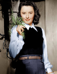 Vintage photo print of Barbara Stanwyck from 1947
