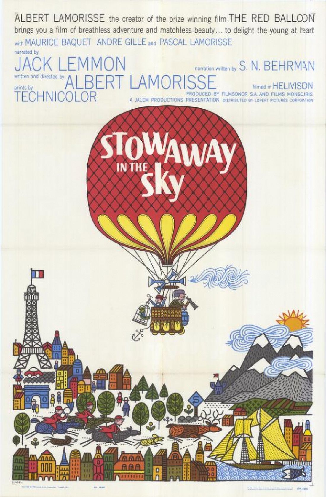Stowaway in the Sky Movie Poster 11x17 print featuring vibrant imagery.