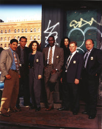 NYPD Blue Group Photo Print in Formal Attire with Badge