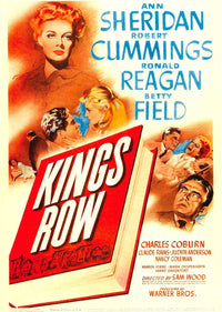 Kings Row Movie Poster Print featuring Ann Sheridan and Ronald Reagan (11x17)