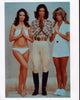 Jaclyn Smith, Kate Jackson, and Farrah Fawcett on the set of Charlie's Angels photo print.