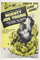 Mighty Joe Young 1949 movie poster masterprint featuring iconic giant gorilla artwork.