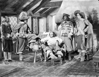 Three Musketeers movie scene photo print showcasing adventure and camaraderie.