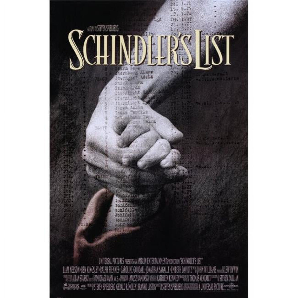 Schindler's List Movie Poster 11x17 print.