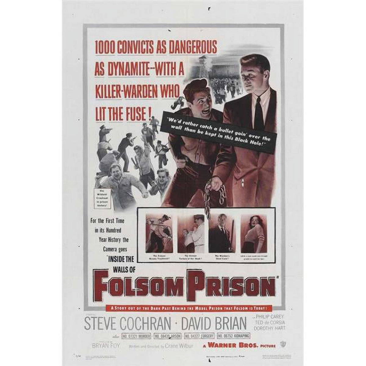 Inside the Walls of Folsom Prison Movie Poster Print 27x40.