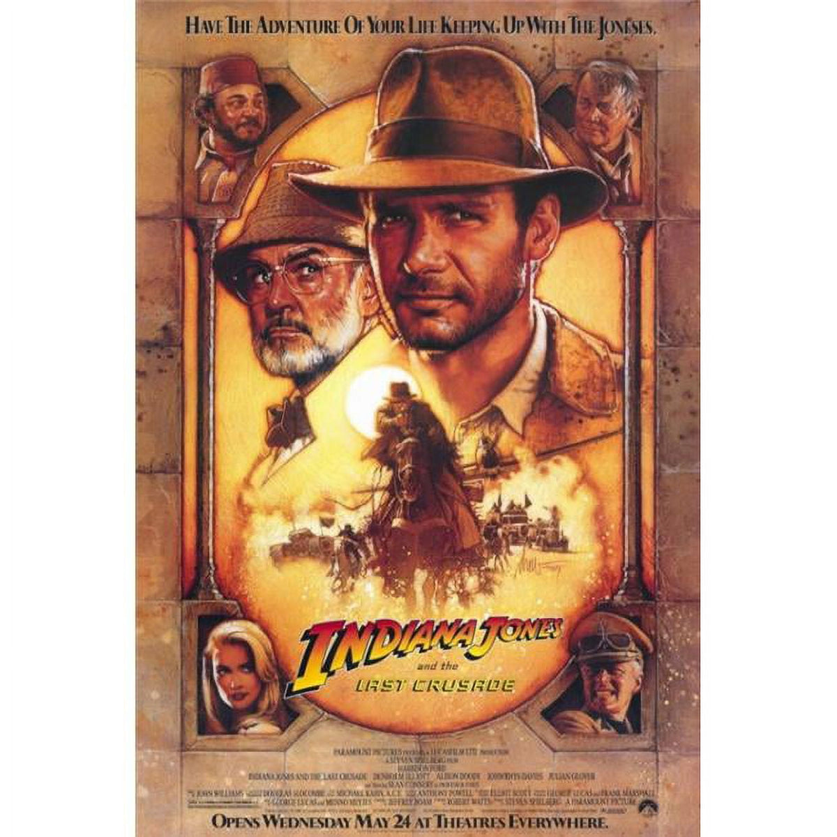 Indiana Jones and the Last Crusade movie poster print 27x40